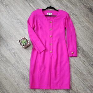 Vintage Pink Midi Dress